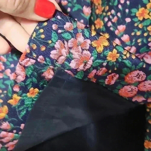 J CREW L2593 NWOT size 00 Stunning HTF  Botanic Jacquard Mayapple Sheath Dress - Picture 9 of 10